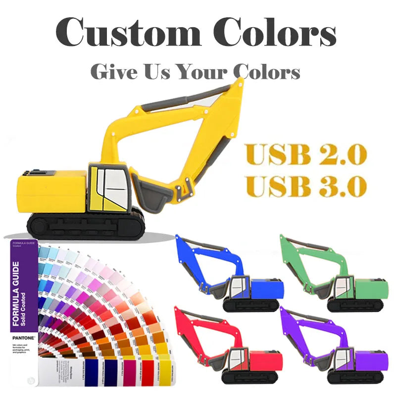 Custom 3D Shape Cartoon Shape Pen Drive Design Printing Cartoon Usb Flash Drive