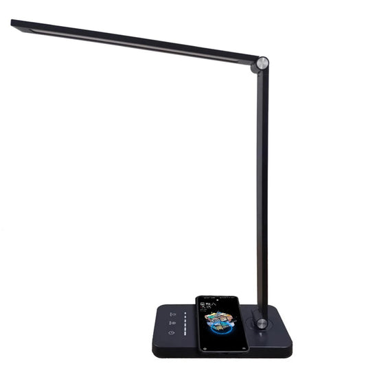 LED Eye Protection Reading Desk Lamp, USB Foldable Creative Desk Lamp with Wireless Charging