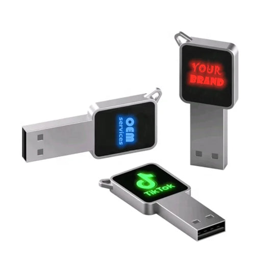LED lightup USB flash drives  glowing logo memory stick USB pen drive 128GB
